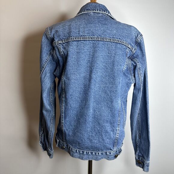 Vintage Monte Carlo Polo & Jockey Club Size Medium Mens Blue Jean Jacket - Picture 7 of 10